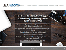 Tablet Screenshot of lisapenson.com